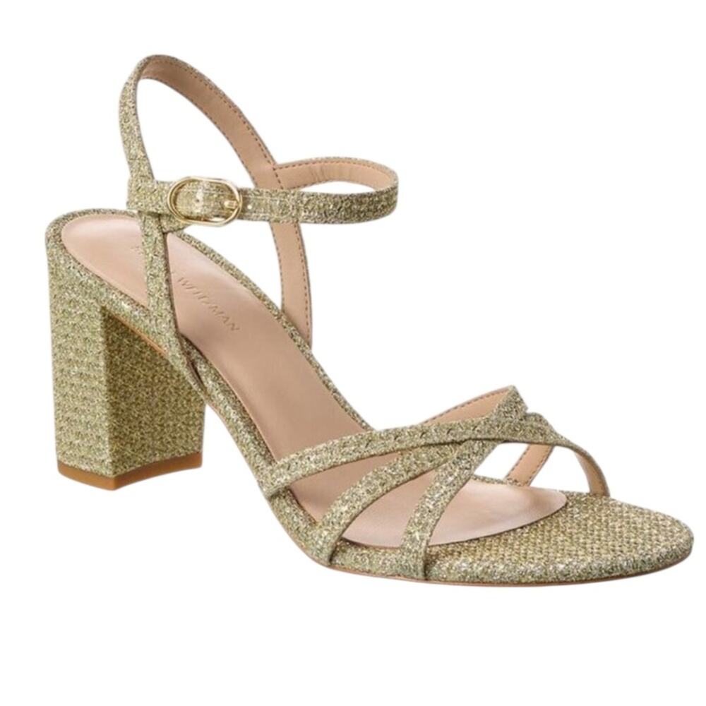 Stuart Weitzman Starla 75 Sandals in Gold – Sz 9.5B